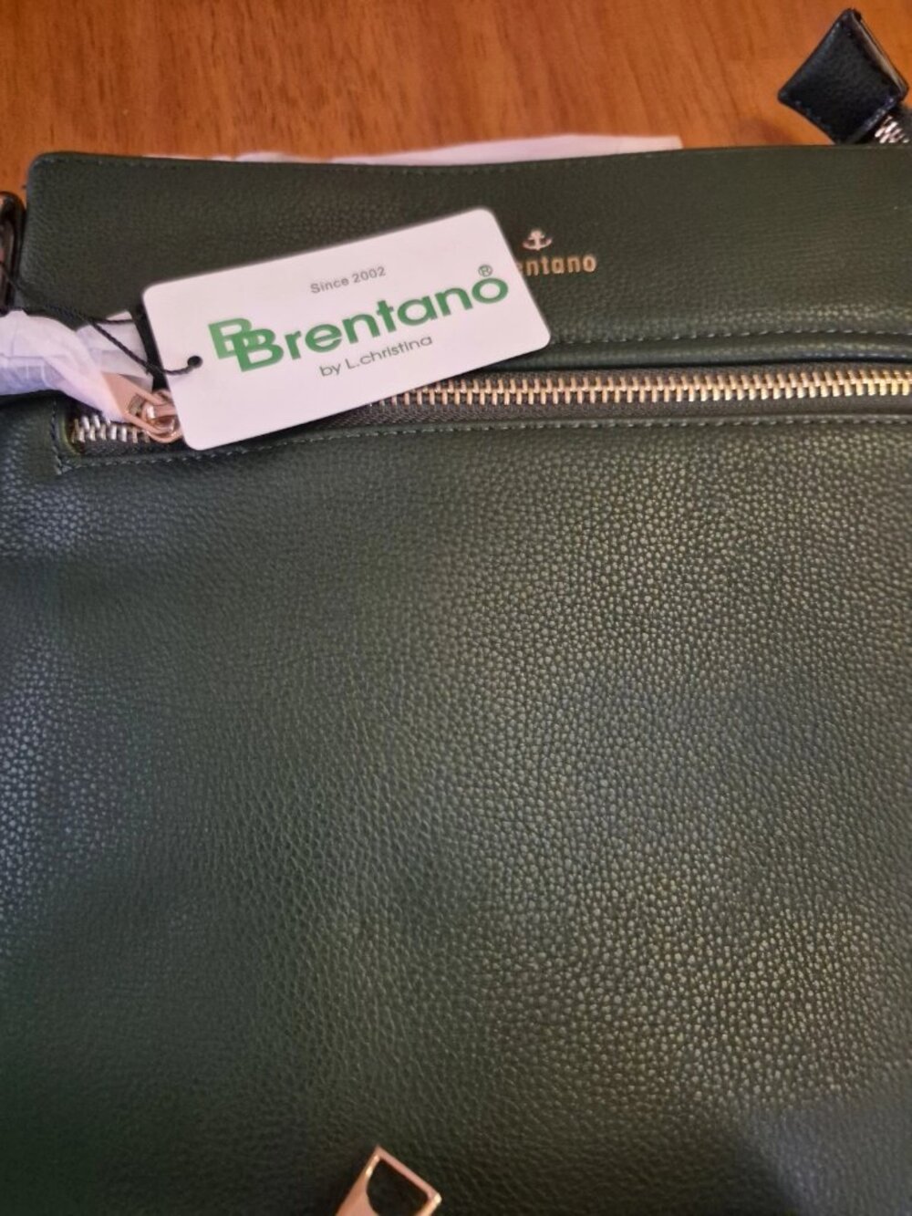 2 Brentano shoulder handbags green and tan 1 CXL wallet green - Picture 4 of 5